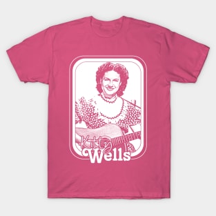 Kitty Wells / Retro Style Country Artist Fan Design T-Shirt